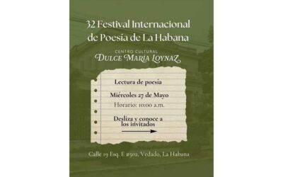 Festival de Poesía en Cuba se extiende al centro Dulce María Loynaz