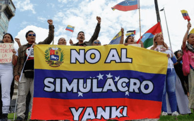 «¡Que se vayan de América Latina!»: venezolanos se oponen al simulacro de los estadounidenses en Caracas | Video
