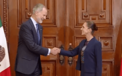 La presidenta Sheinbaum recibe al rey Felipe VI en Palacio Nacional