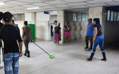 Trabajo voluntario en el Hospital Héroes del Baire rindió homenaje a Lázaro Peña