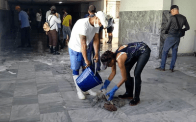 Sindicatos unidos por la salud: jornada de trabajo voluntario en el «Héroes del Baire»