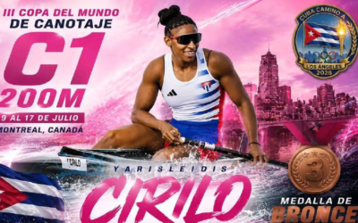 Bronce para canoísta cubana Cirilo en Copa del Mundo de Montreal