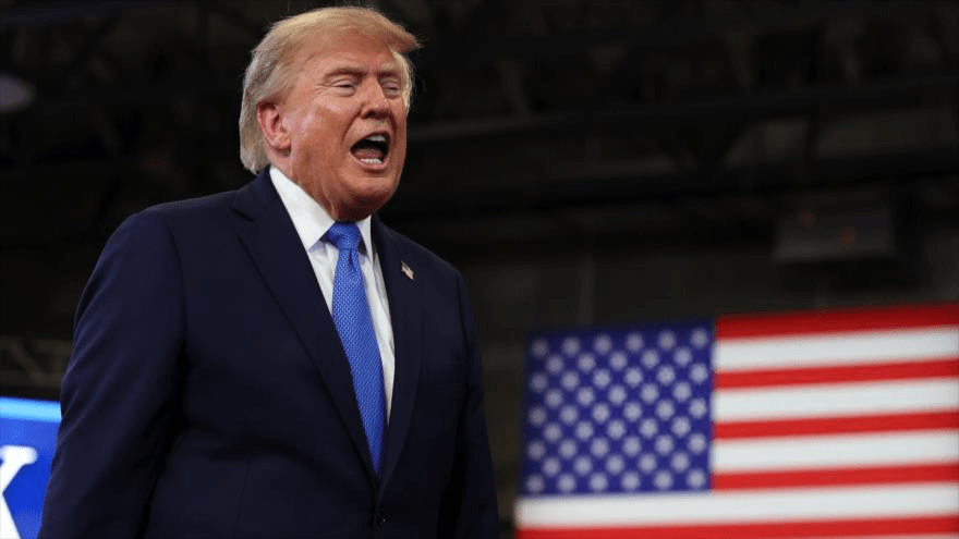 El presidente de EE.UU., Donald Trump, en el Centro David S. Mack de Formación e Inteligencia, en Nueva York, 14 de agosto de 2026.