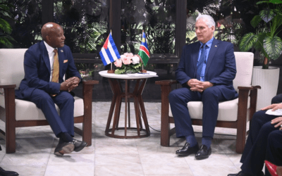 Díaz-Canel en encuentro con Primer Ministro de Namibia: «Estamos recibiendo a un hermano de Cuba»